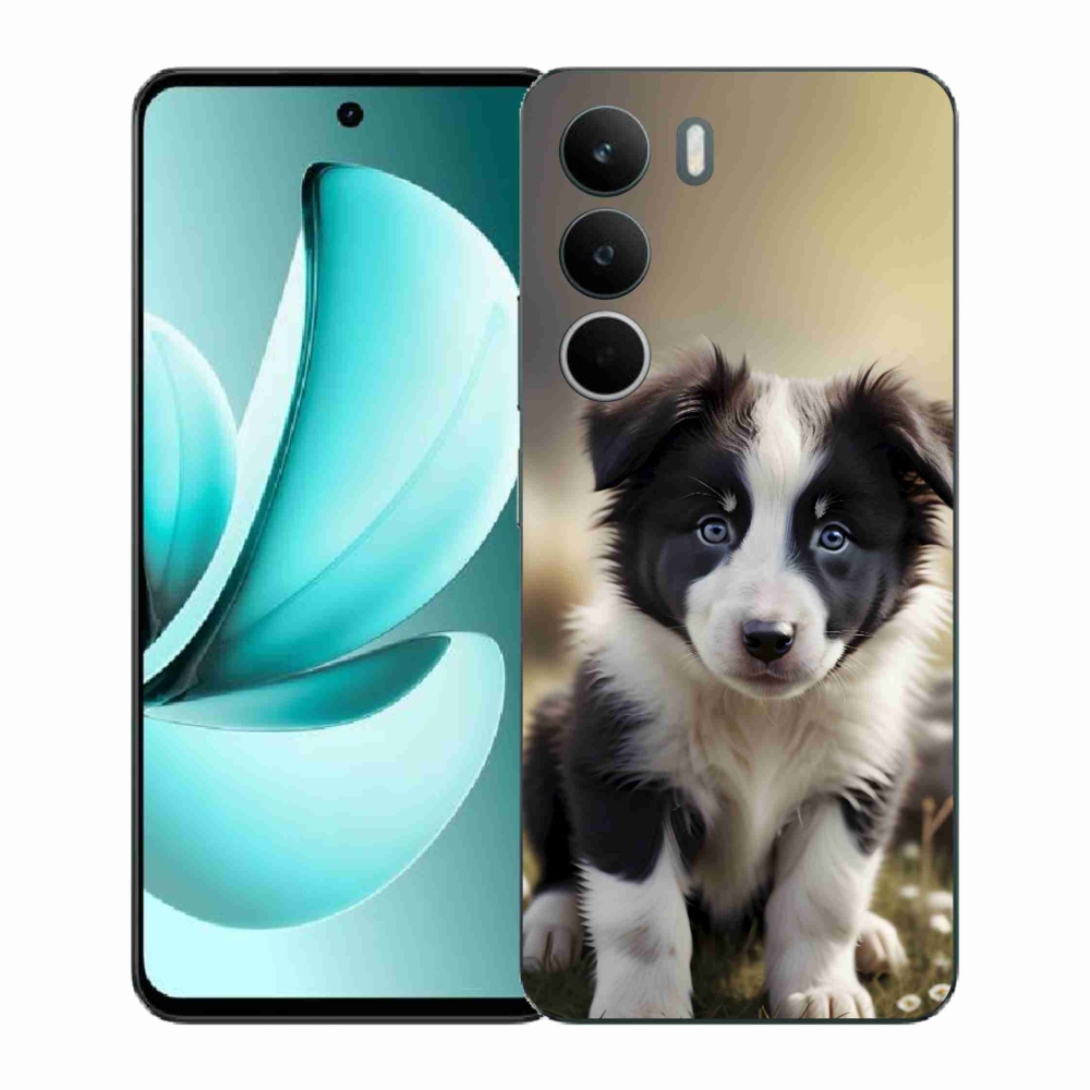 Gelový kryt mmCase na Realme C71 - roztomilá border kolie