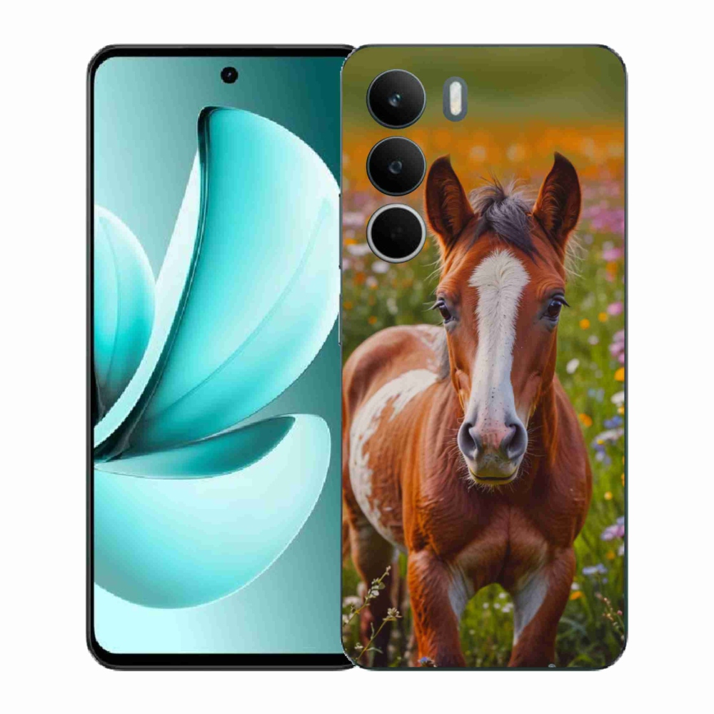 Gelový kryt mmCase na Realme C71 - roztomilé hříbě