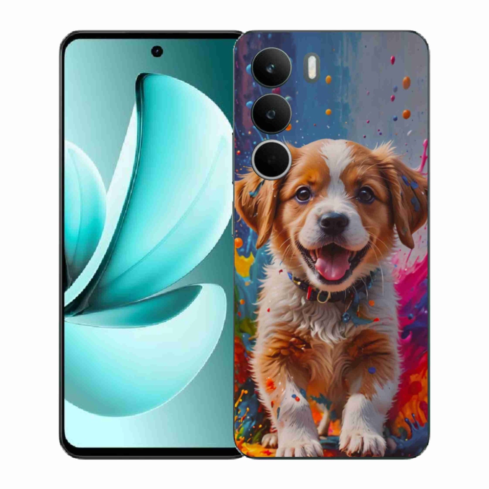 Gelový kryt mmCase na Realme C71 - roztomilé štěně 3