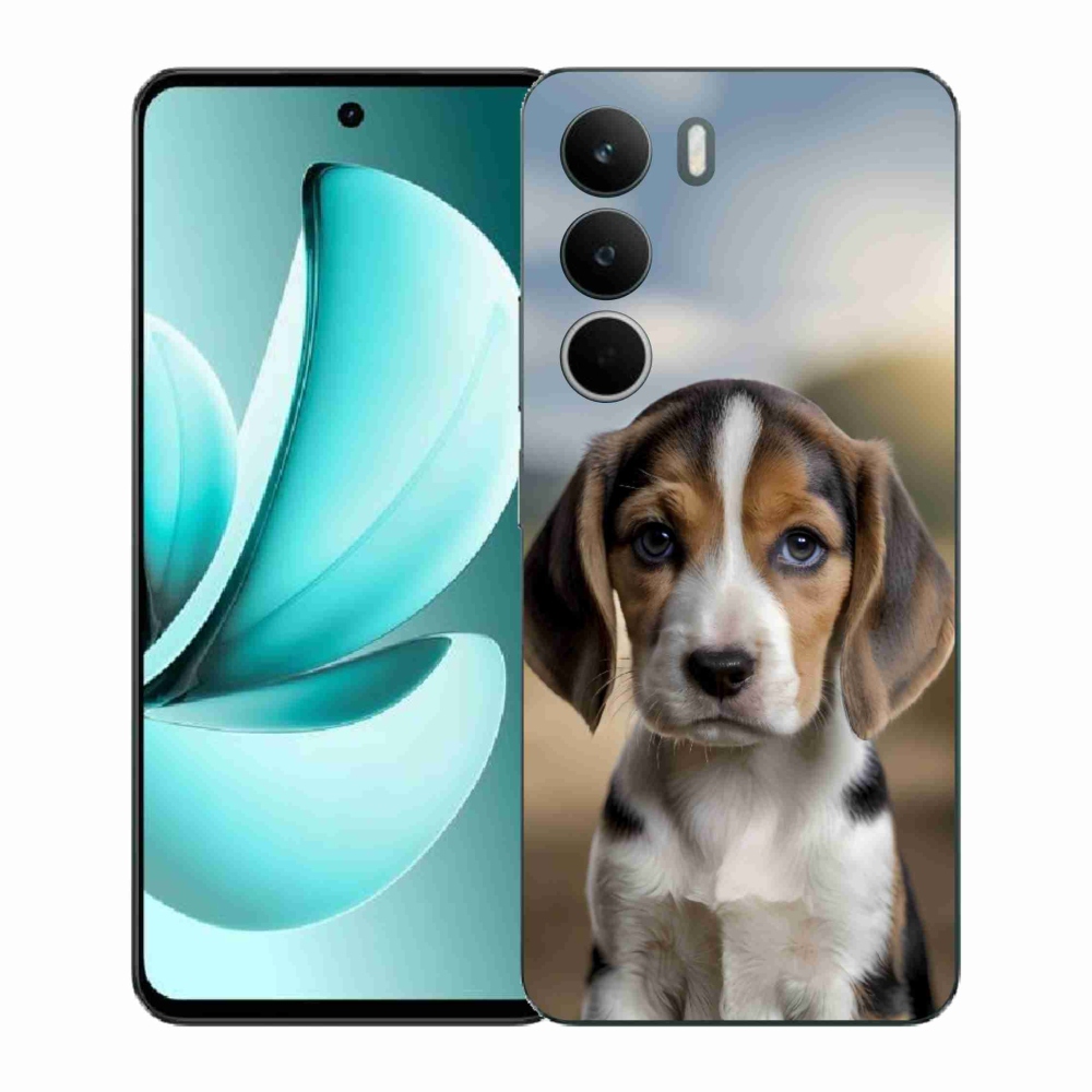 Gelový kryt mmCase na Realme C71 - roztomilý bígl