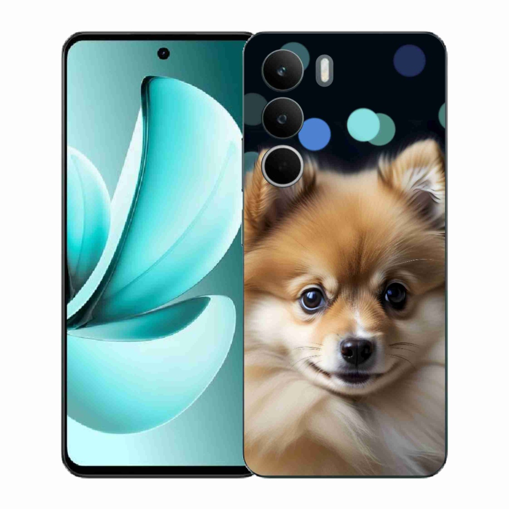 Gelový kryt mmCase na Realme C71 - roztomilý pomeranian