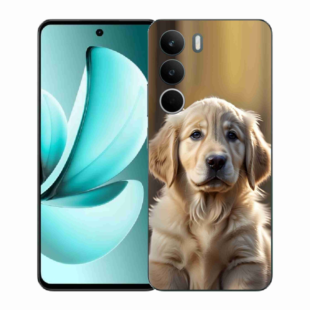 Gelový kryt mmCase na Realme C71 - roztomilý zlatý retrívr