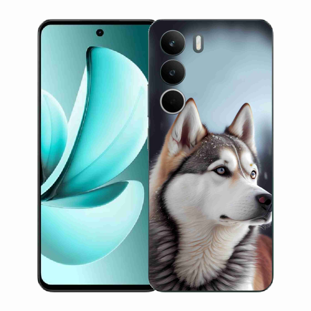 Gelový kryt mmCase na Realme C71 - sibiřský husky