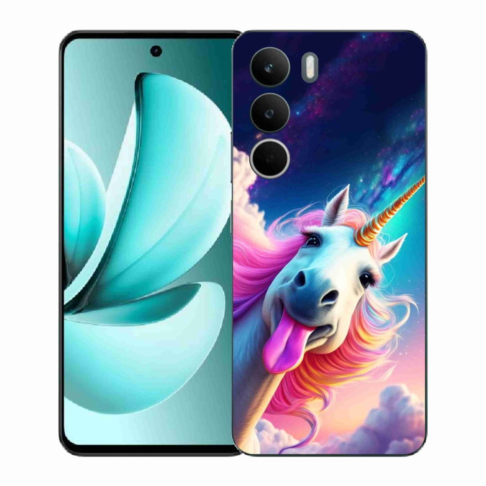 Gelový kryt mmCase na Realme C71 - šílený jednorožec