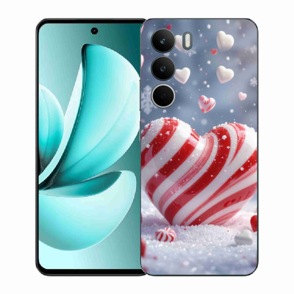 Gelový kryt mmCase na Realme C71 - sladké srdce