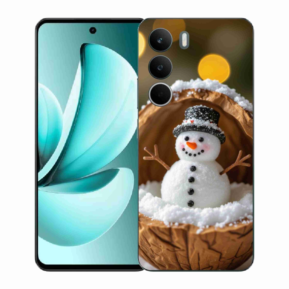 Gelový kryt mmCase na Realme C71 - sněhulák 4