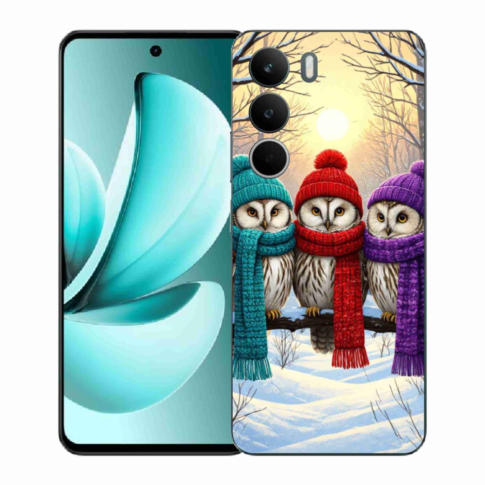 Gelový kryt mmCase na Realme C71 - soví přátelé
