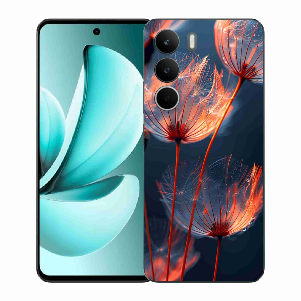 Gelový kryt mmCase na Realme C71 - světélkující chmýří