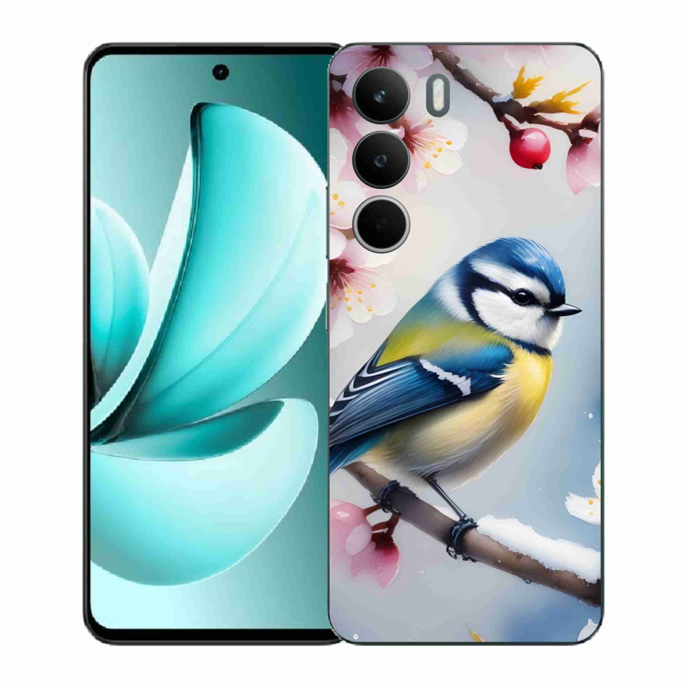 Gelový kryt mmCase na Realme C71 - sýkorka