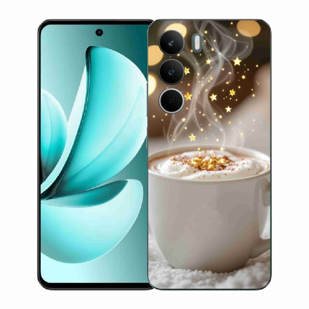 Gelový kryt mmCase na Realme C71 - vánoční horký nápoj