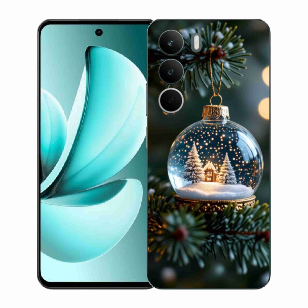 Gelový kryt mmCase na Realme C71 - vánoční koule 2