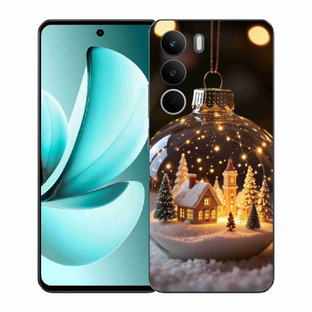 Gelový kryt mmCase na Realme C71 - vánoční koule 3