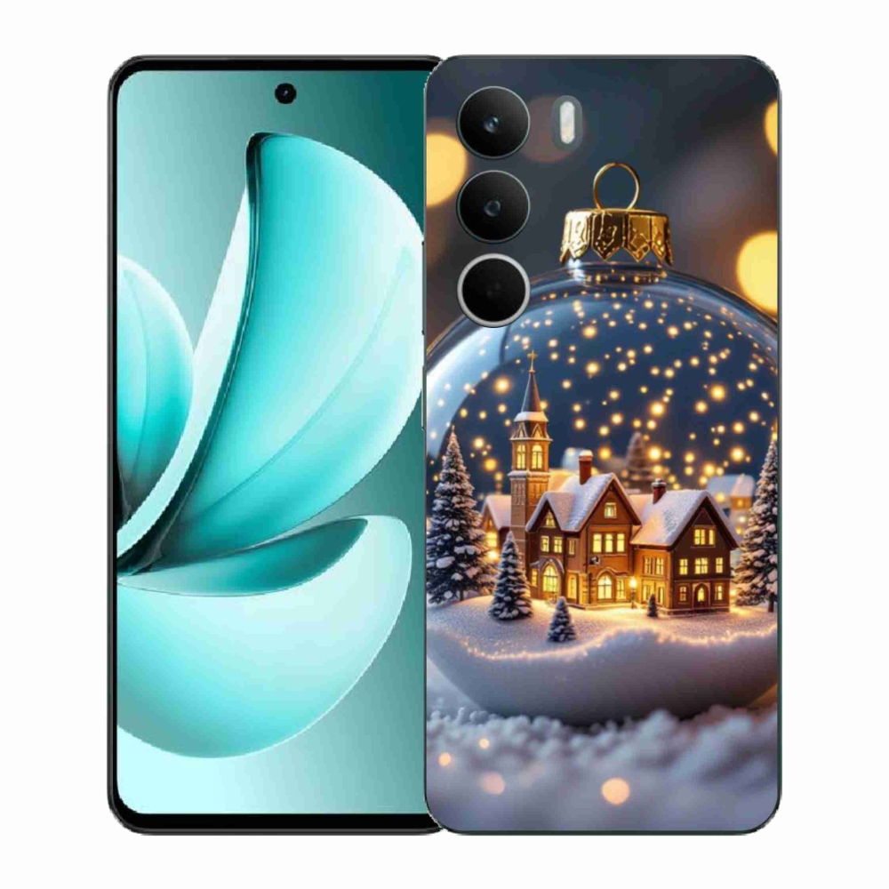 Gelový kryt mmCase na Realme C71 - vánoční koule 4