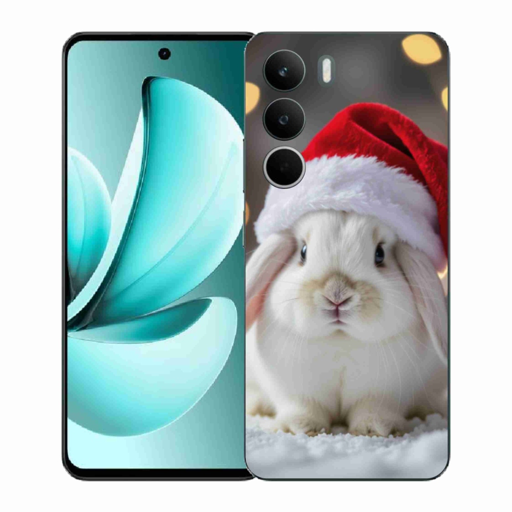 Gelový kryt mmCase na Realme C71 - vánoční králík