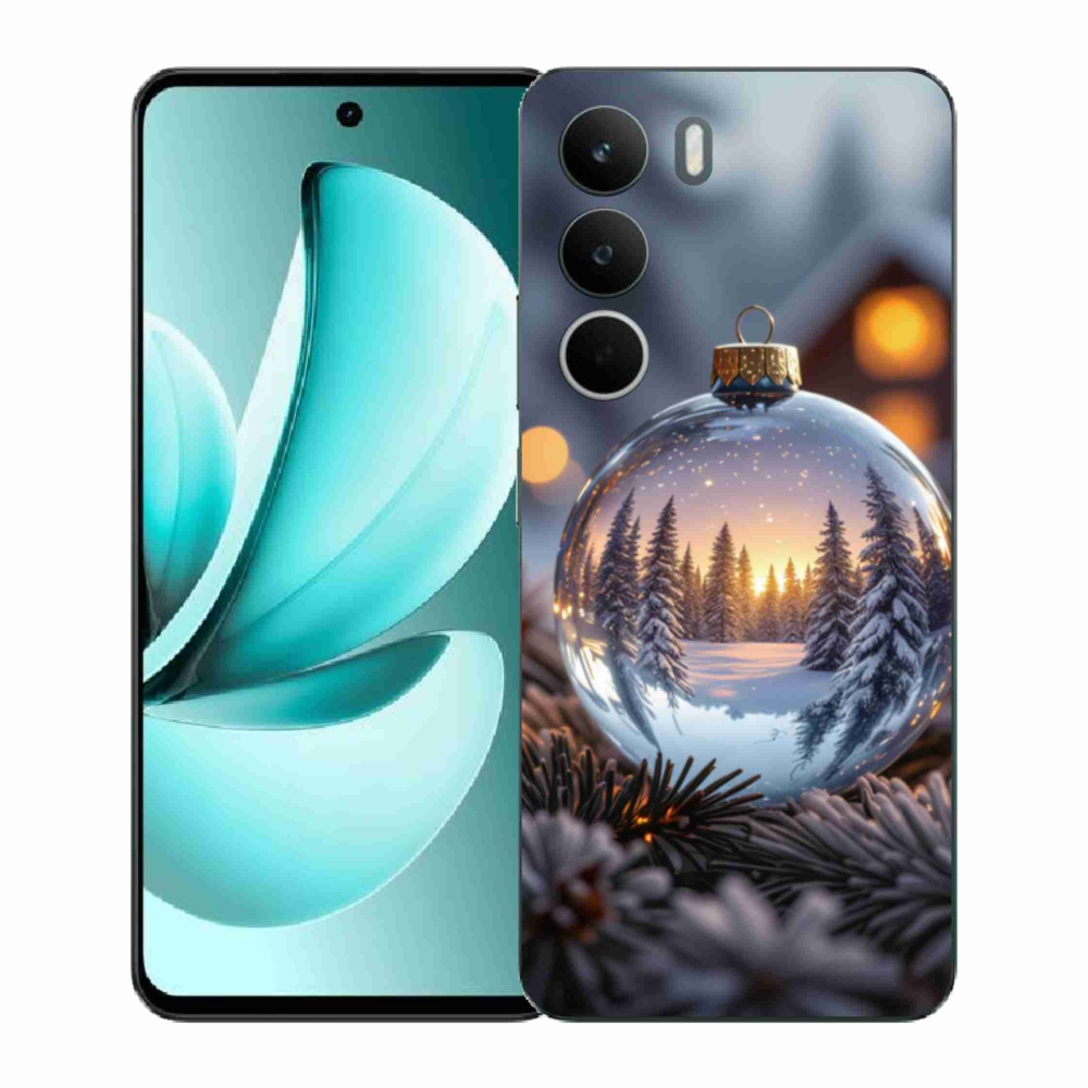 Gelový kryt mmCase na Realme C71 - vánoční ozdoba