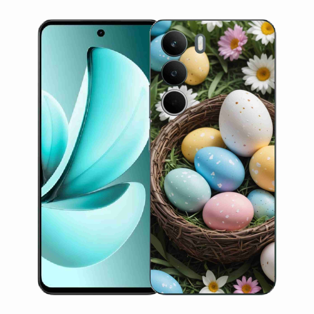 Gelový kryt mmCase na Realme C71 - velikonoční vajíčka 2