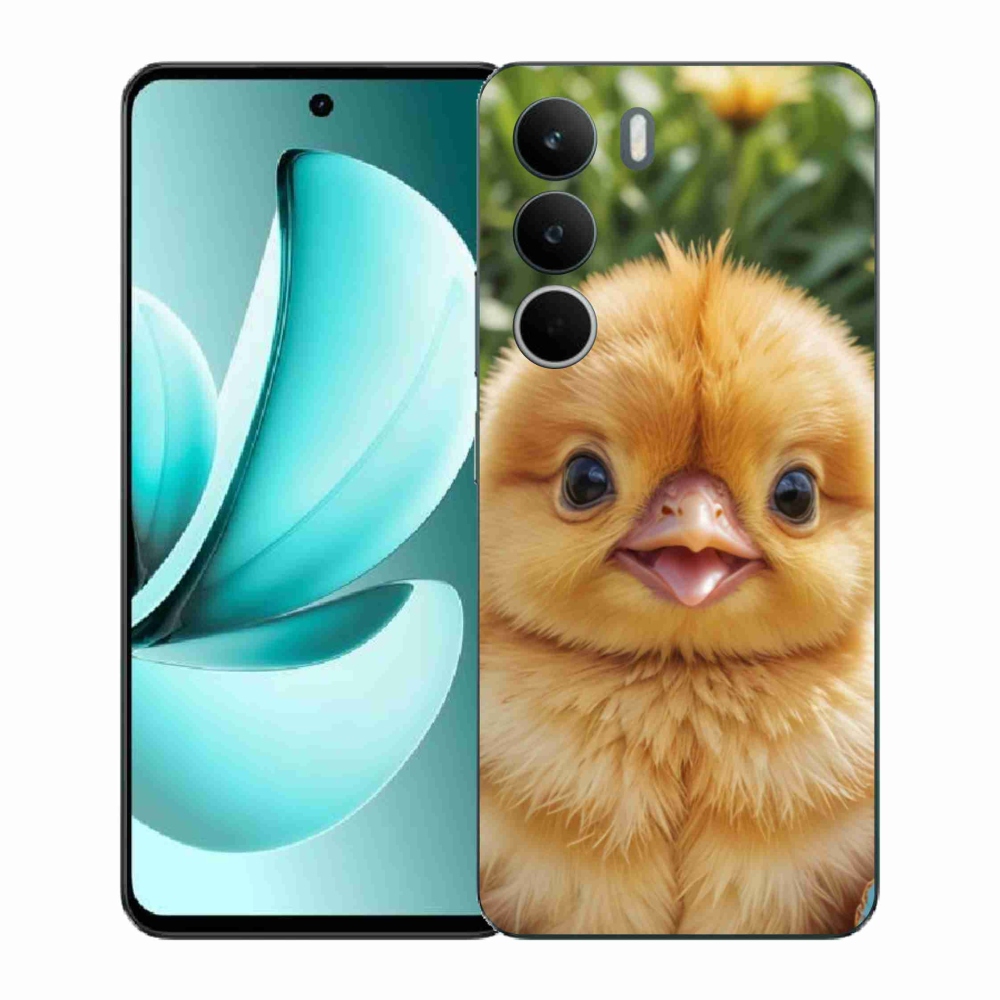 Gelový kryt mmCase na Realme C71 - veselé kuřátko