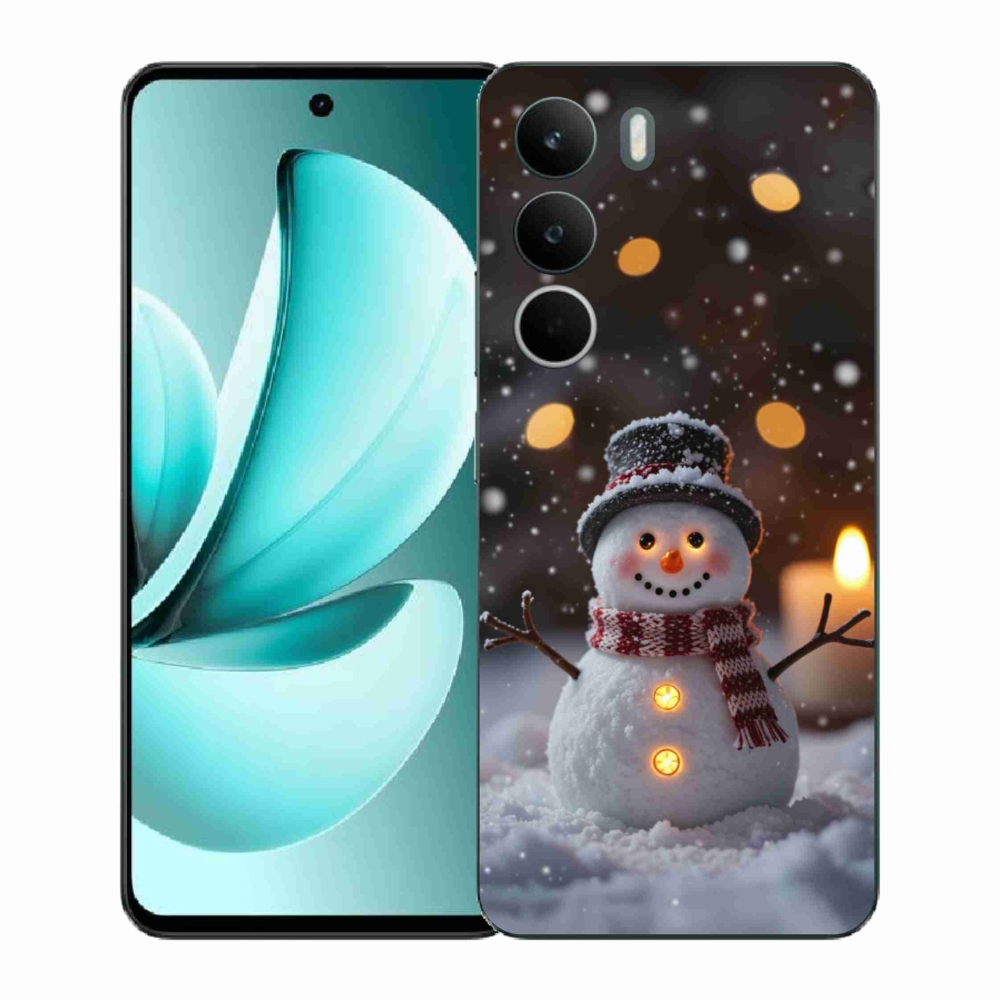 Gelový kryt mmCase na Realme C71 - veselý sněhulák