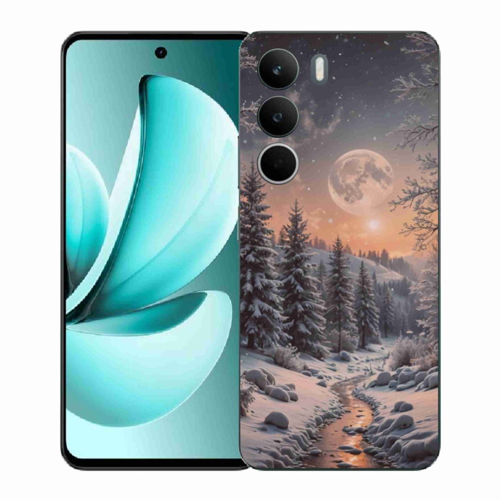 Gelový kryt mmCase na Realme C71 - zimní krajina 2