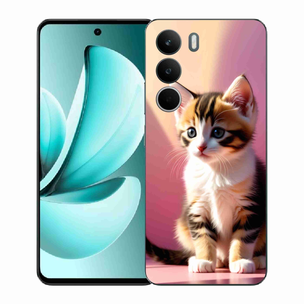 Gelový kryt mmCase na Realme C71 - zvědavé kotě 2