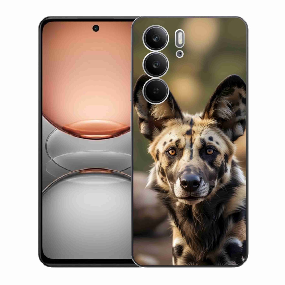 Gelový kryt mmCase na Realme C75 - africký divoký pes