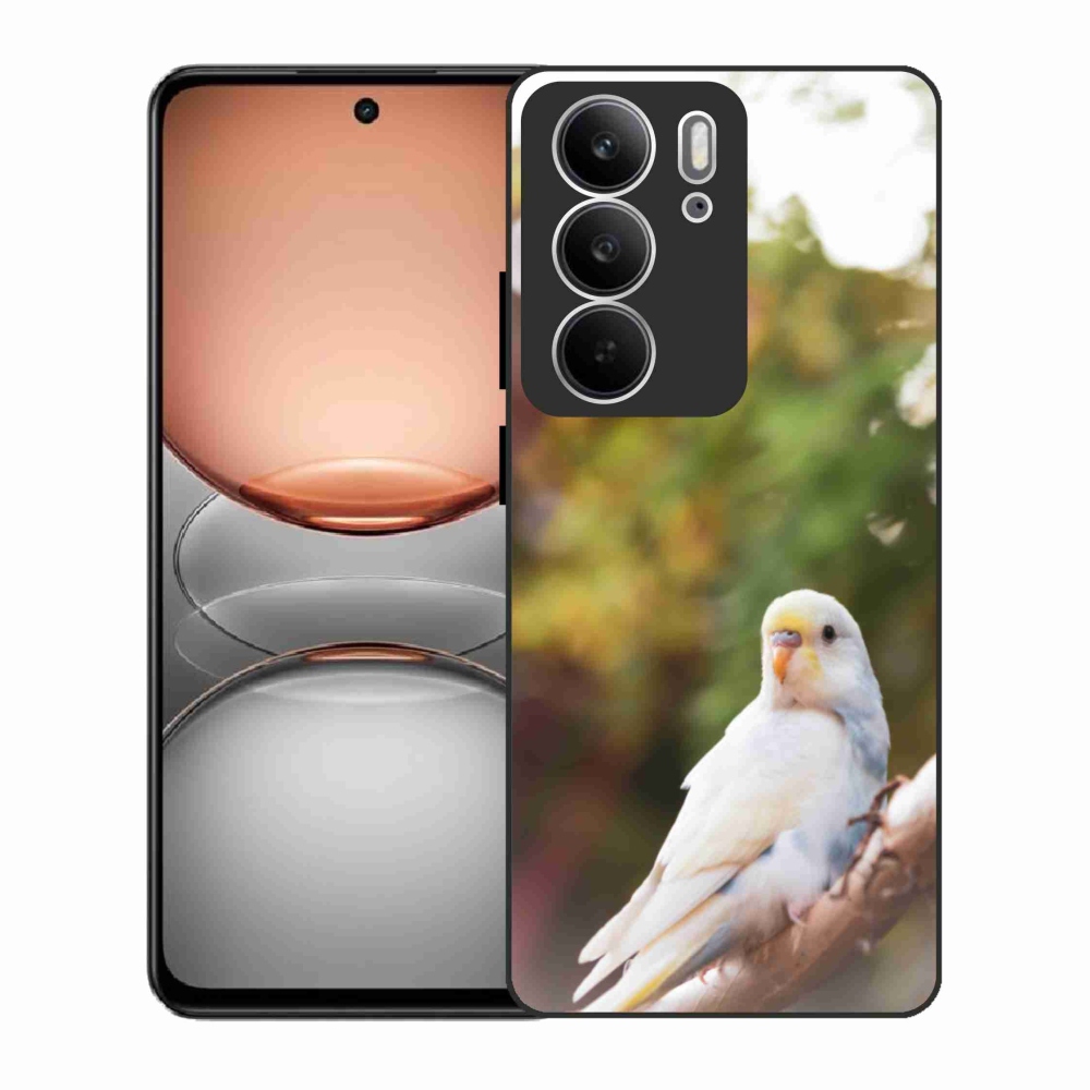 Gelový kryt mmCase na Realme C75 - andulka bílá