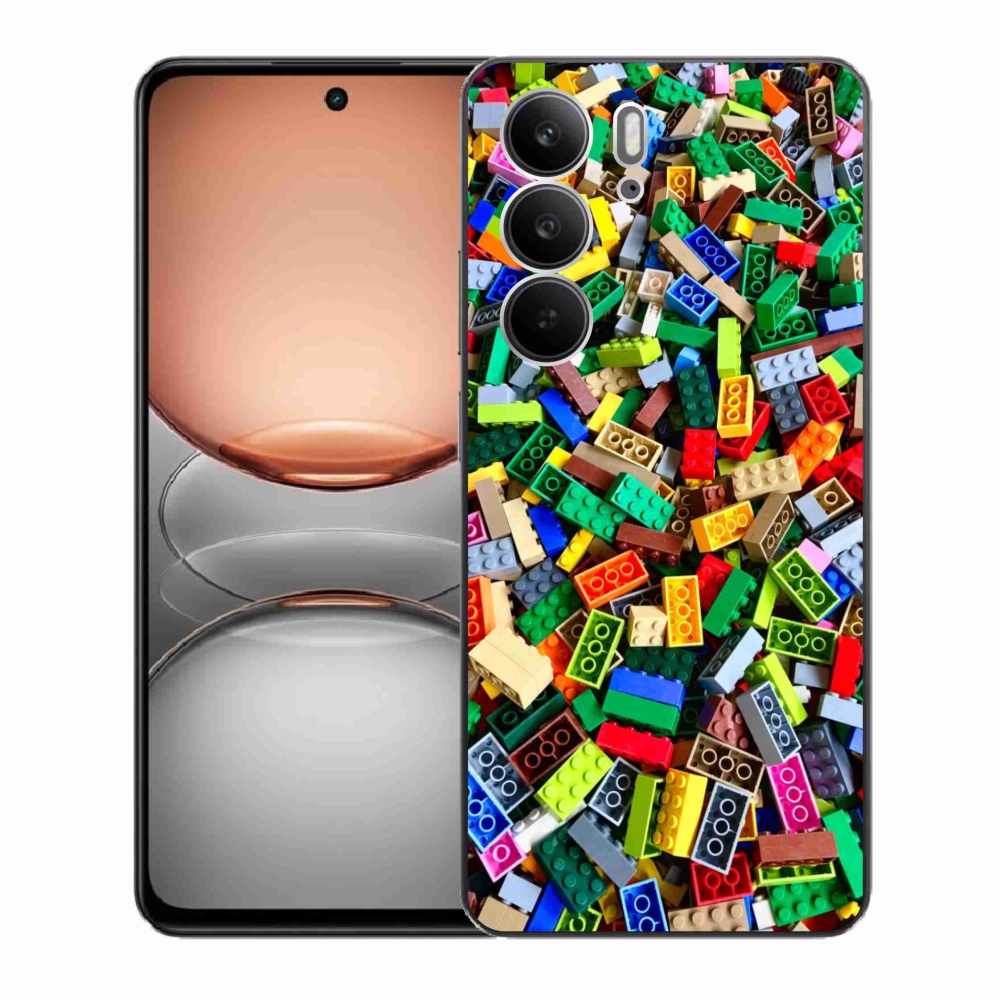 Gelový kryt mmCase na Realme C75 - barevné stavební kostky