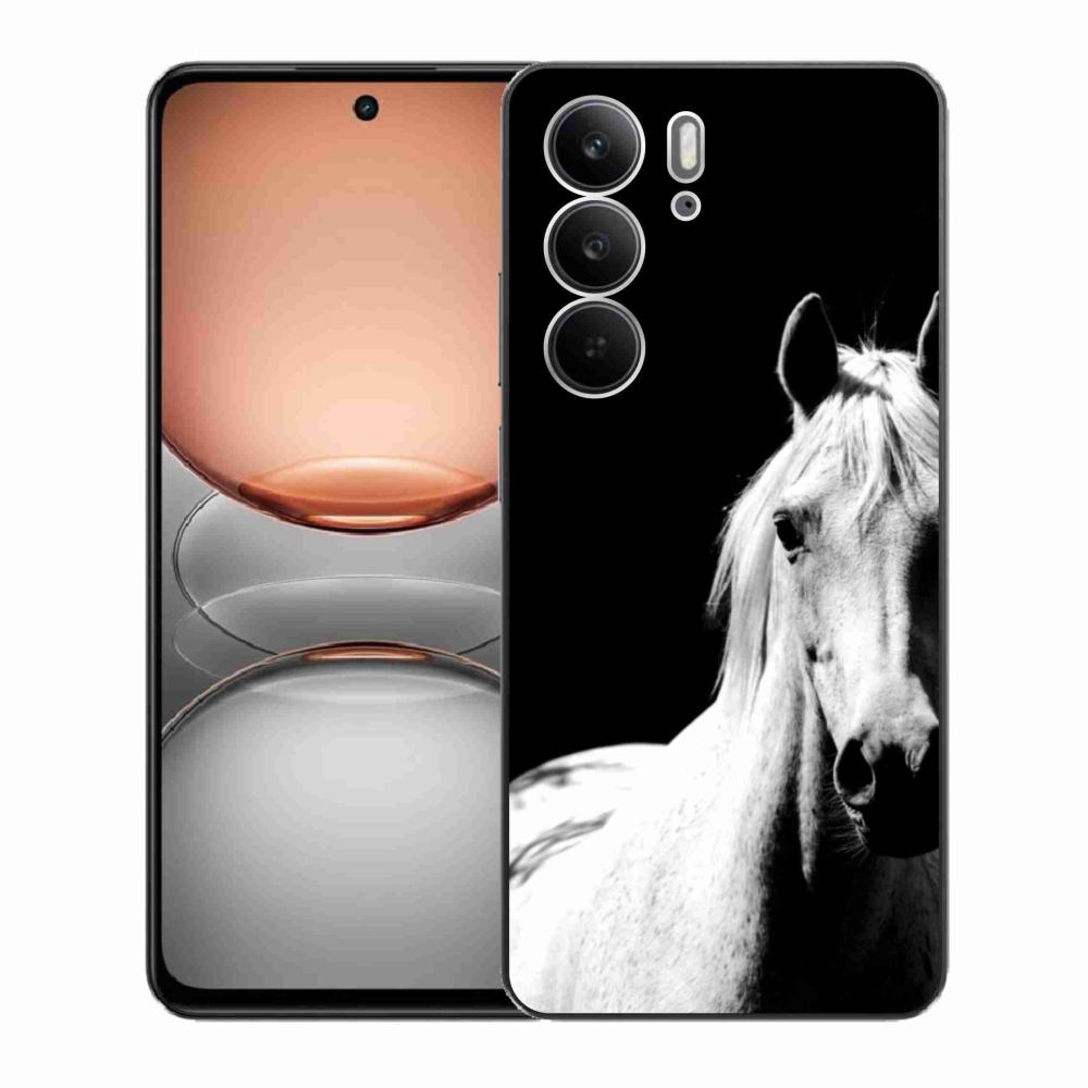 Gelový kryt mmCase na Realme C75 - bílý kůň 5
