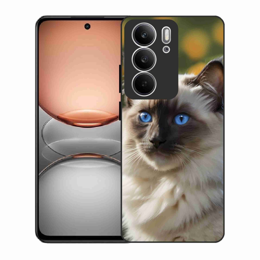 Gelový kryt mmCase na Realme C75 - bílý ragdoll