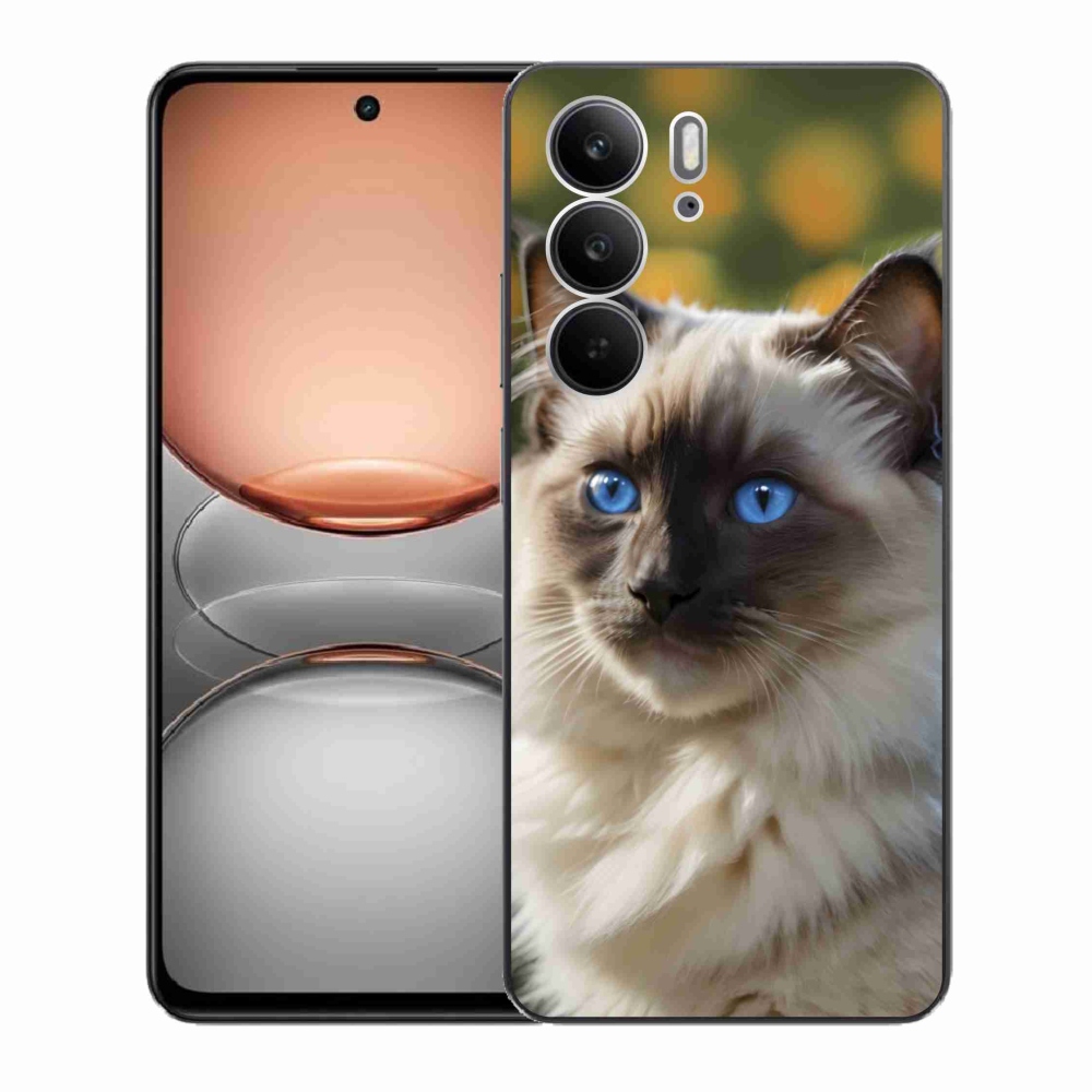 Gelový kryt mmCase na Realme C75 - bílý ragdoll