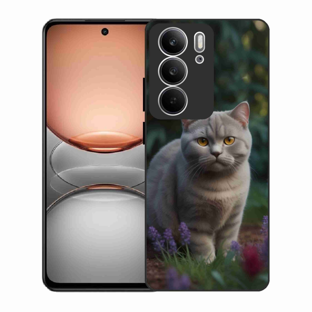 Gelový kryt mmCase na Realme C75 - britská kočka