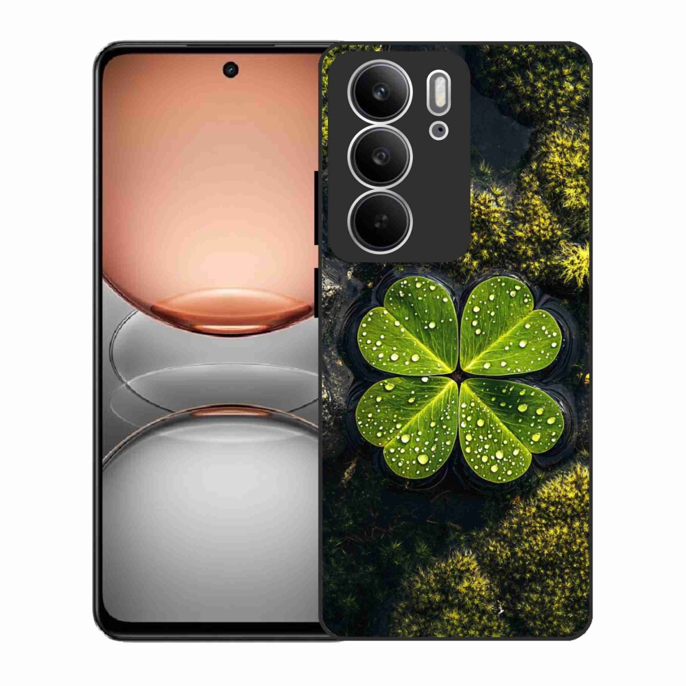 Gelový kryt mmCase na Realme C75 - čtyřlístek