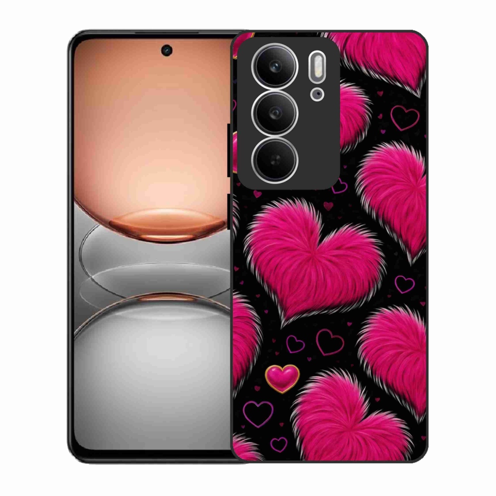 Gelový kryt mmCase na Realme C75 - hebká srdce