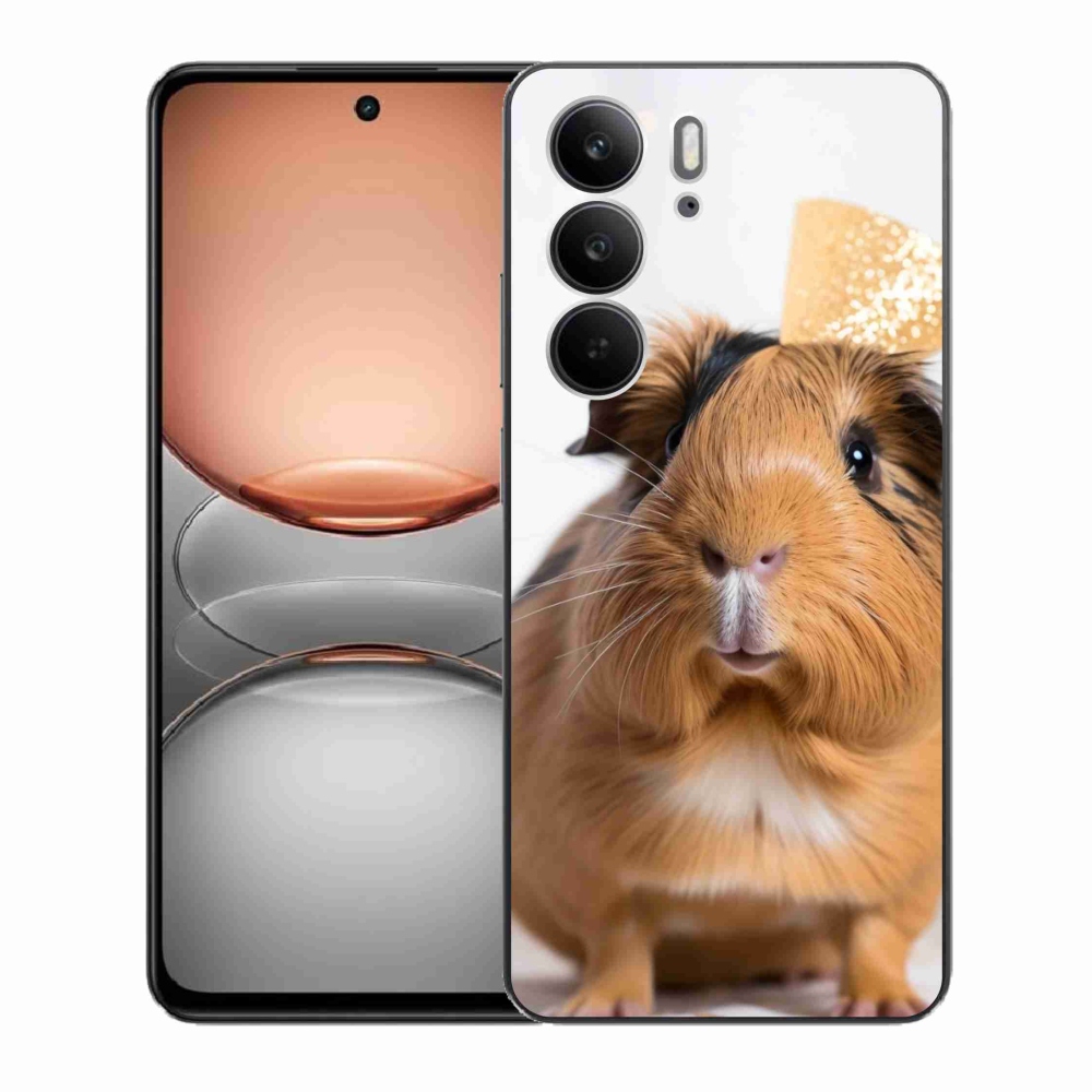 Gelový kryt mmCase na Realme C75 - hnědé morče