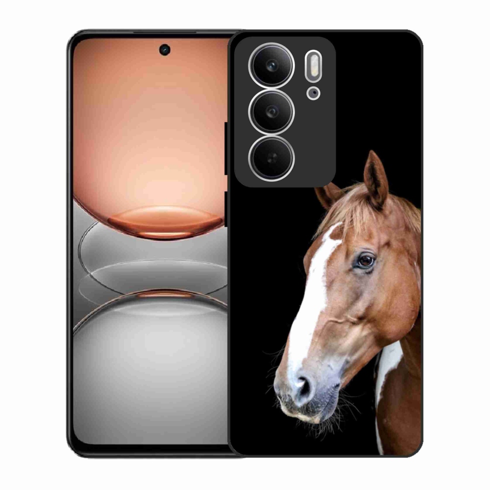 Gelový kryt mmCase na Realme C75 - hnědý kůň 3