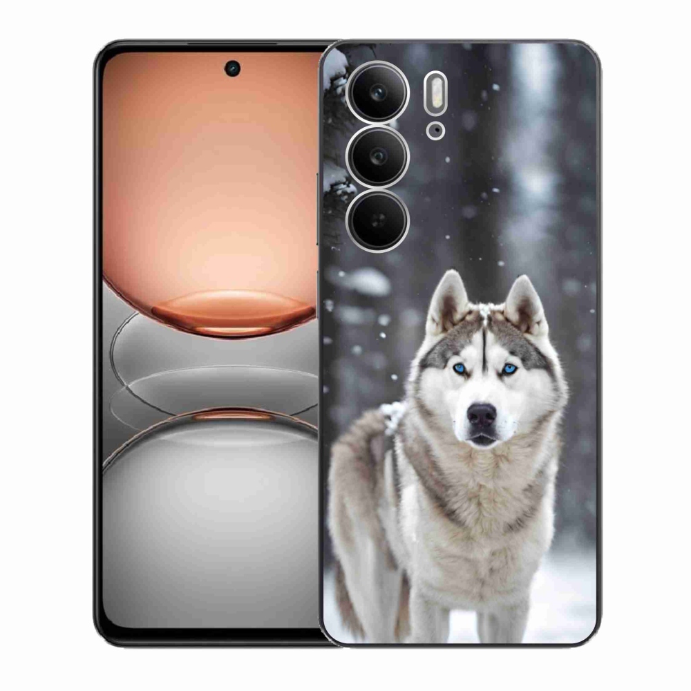 Gelový kryt mmCase na Realme C75 - husky 2