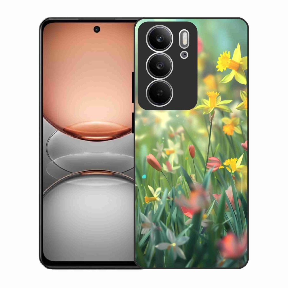Gelový kryt mmCase na Realme C75 - jarní květy