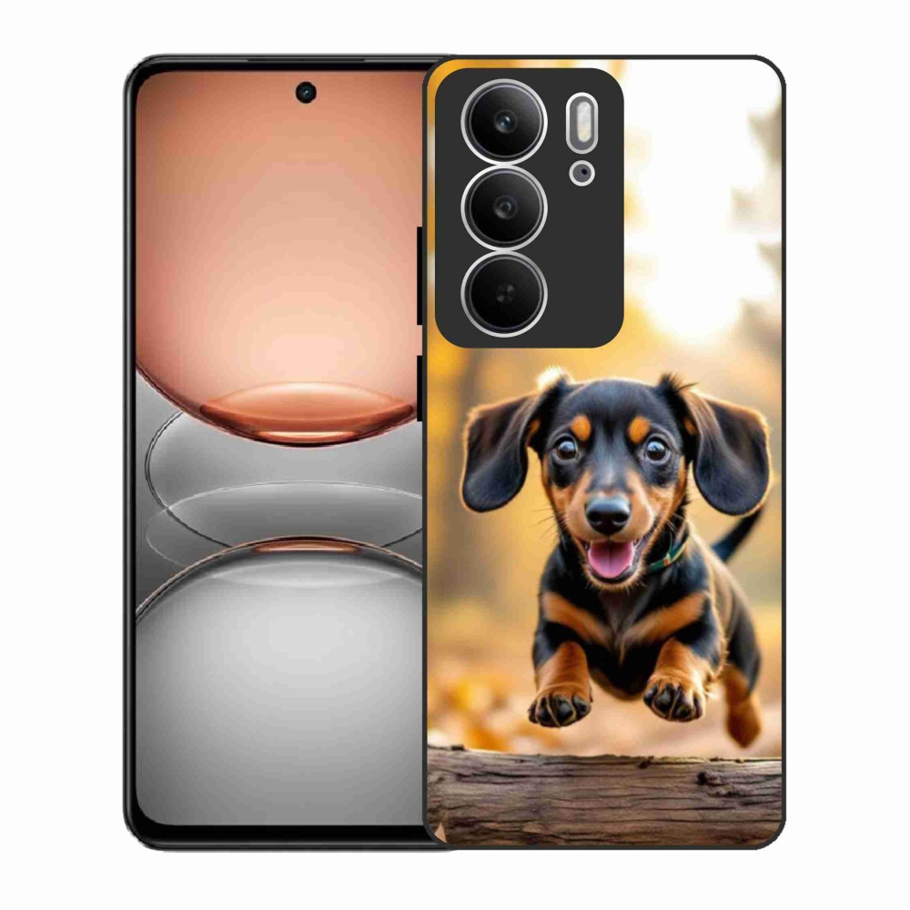 Gelový kryt mmCase na Realme C75 - jezevčík 2