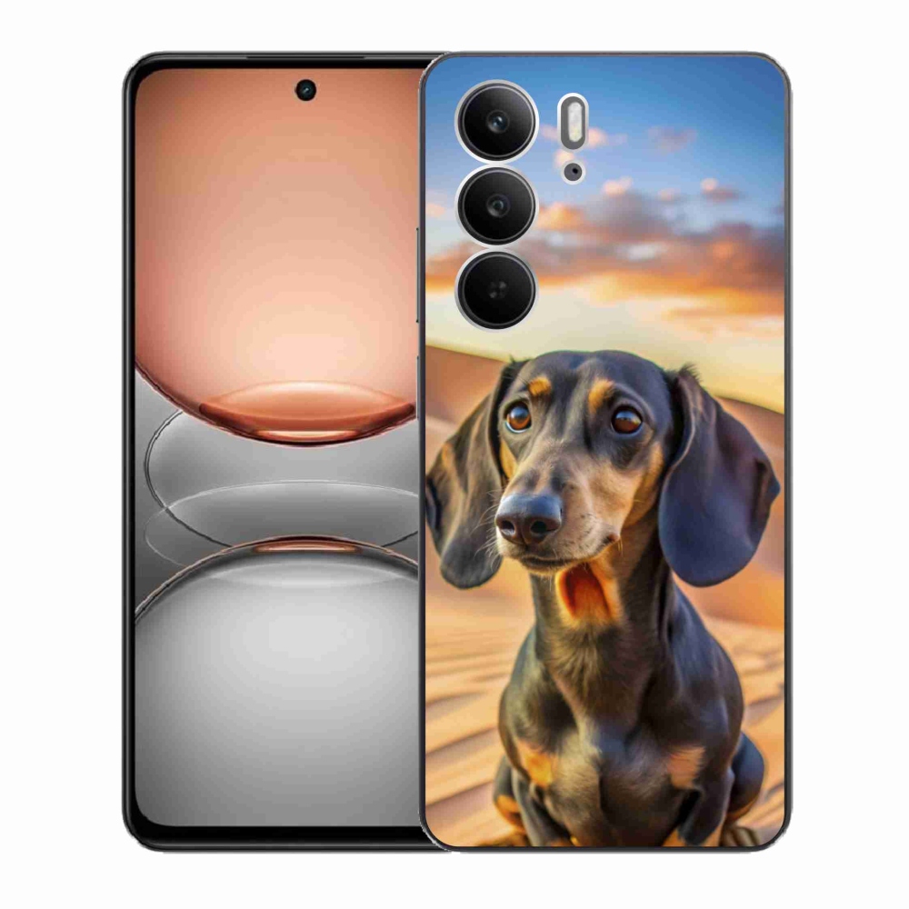Gelový kryt mmCase na Realme C75 - jezevčík 3 