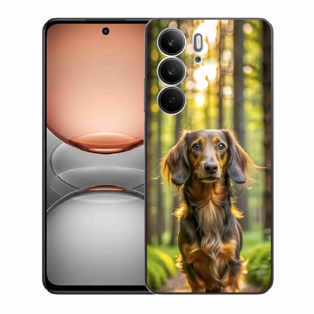 Gelový kryt mmCase na Realme C75 - jezevčík 4