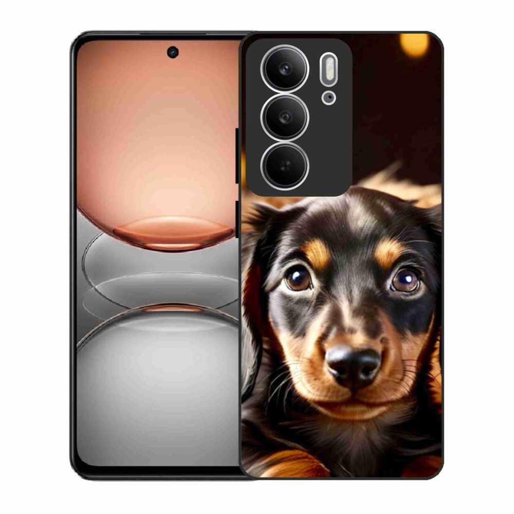 Gelový kryt mmCase na Realme C75 - jezevčík