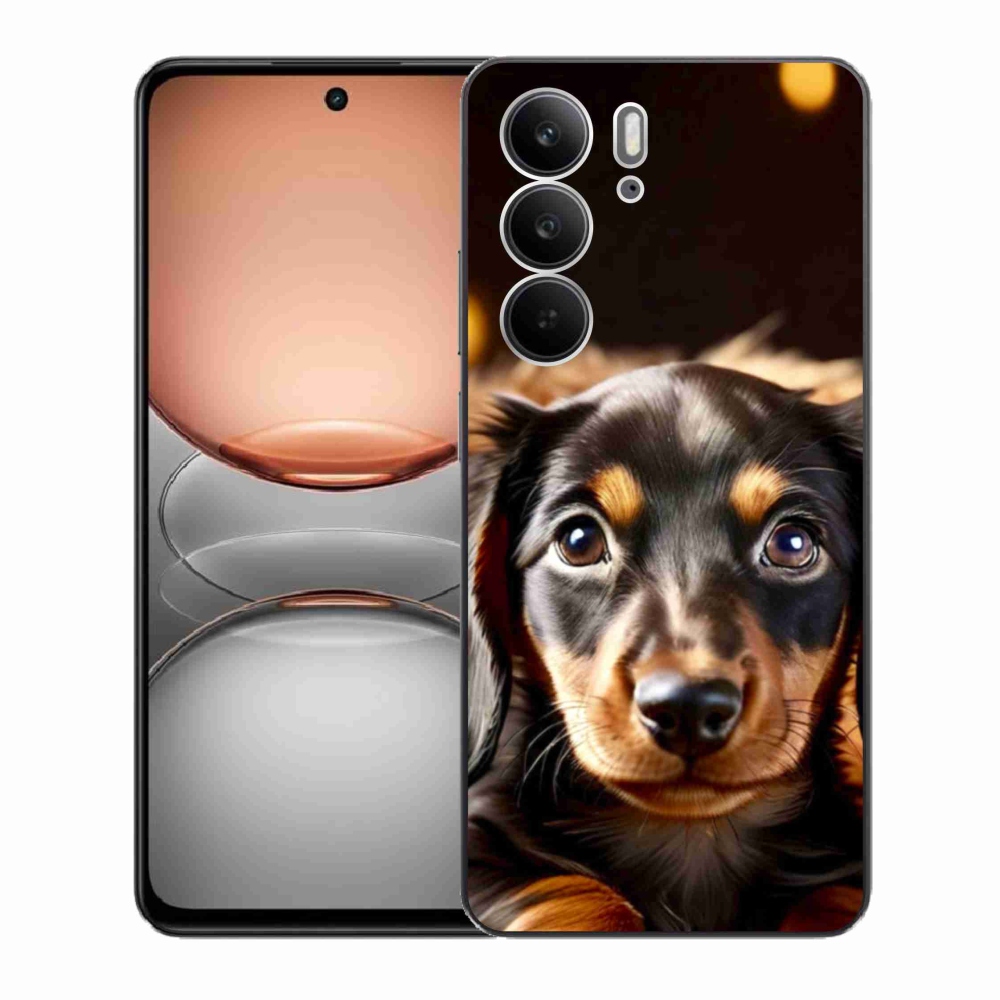 Gelový kryt mmCase na Realme C75 - jezevčík