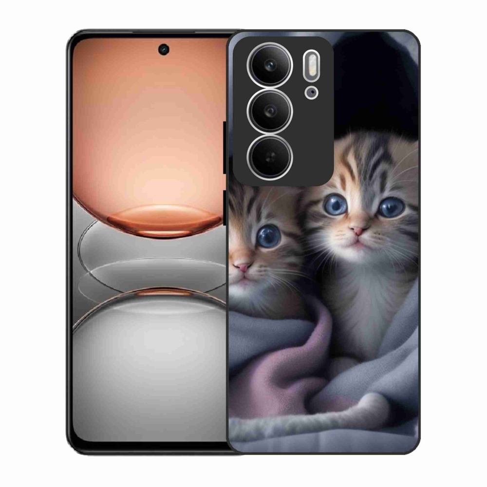 Gelový kryt mmCase na Realme C75 - kočičí duo 2