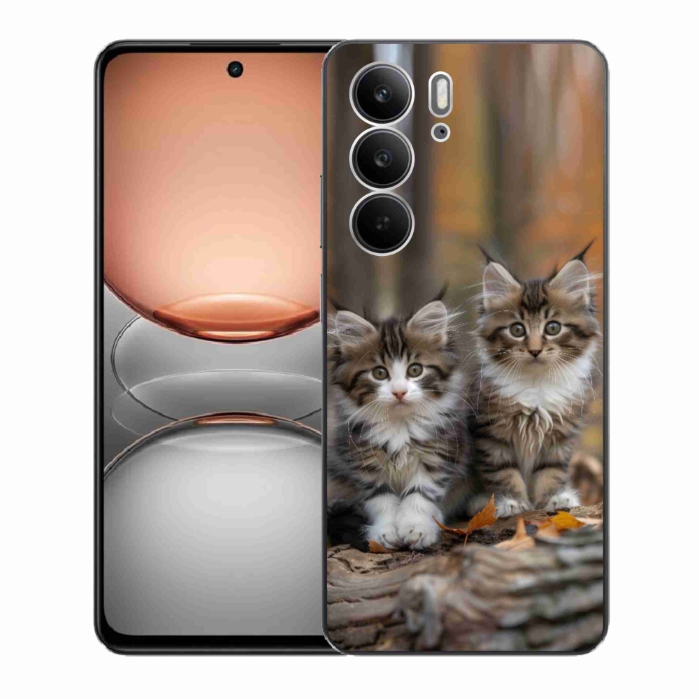 Gelový kryt mmCase na Realme C75 - kočičí duo 3