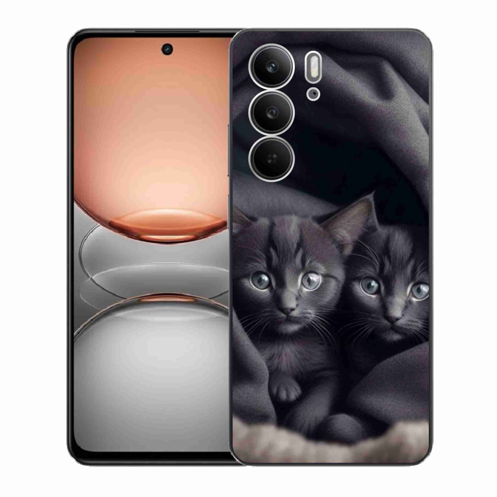 Gelový kryt mmCase na Realme C75 - kočičí duo