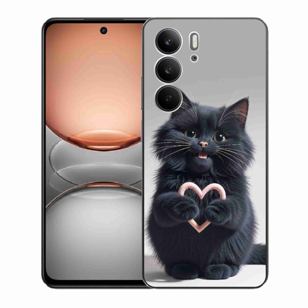 Gelový kryt mmCase na Realme C75 - kočičí láska 3