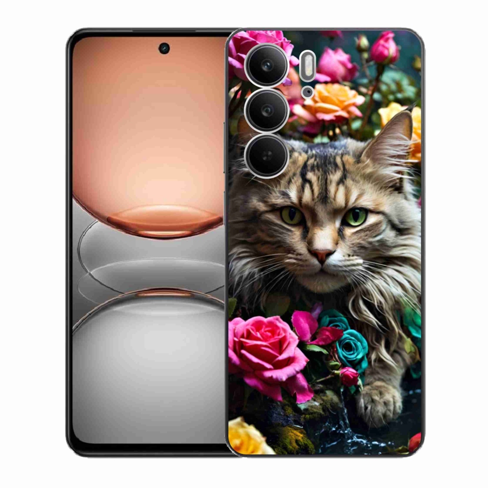 Gelový kryt mmCase na Realme C75 - kočíčí pohled 2