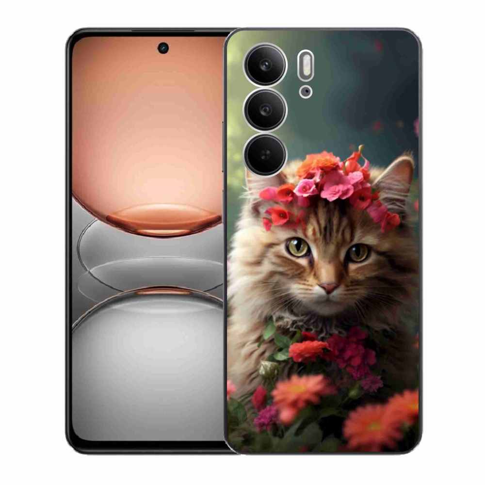 Gelový kryt mmCase na Realme C75 - kočíčí princezna