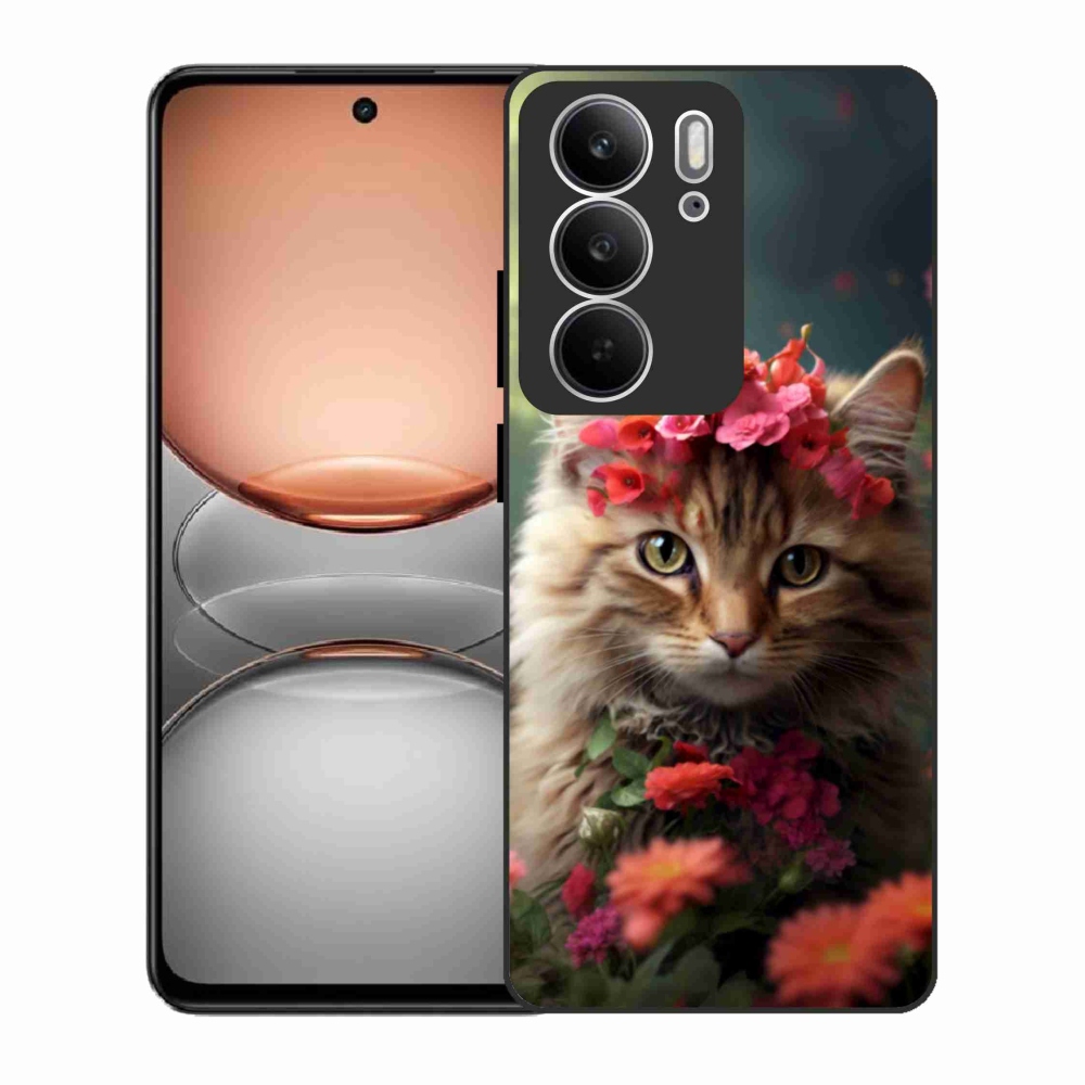 Gelový kryt mmCase na Realme C75 - kočíčí princezna