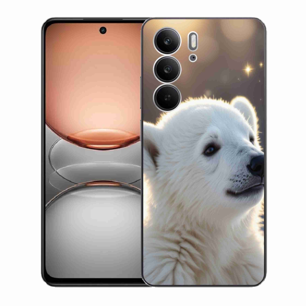 Gelový kryt mmCase na Realme C75 - lední medvěd